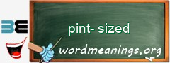WordMeaning blackboard for pint-sized